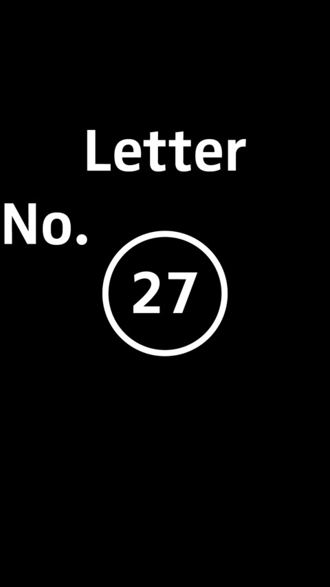 Letter No. 27