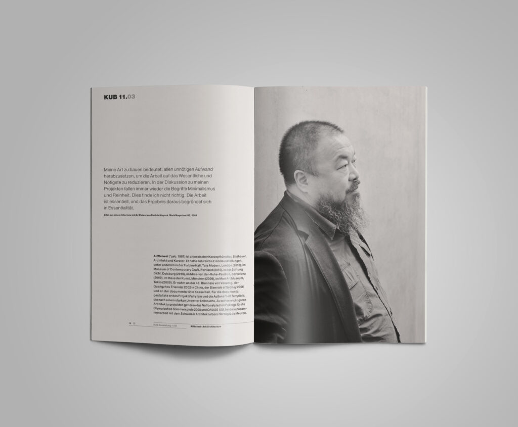 KUB 2011 03 Ausstellungsheft Ai Weiwei p14–15